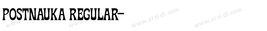 Postnauka Regular字体转换